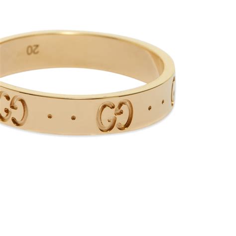 Icon Thin Band In Yellow Gold 